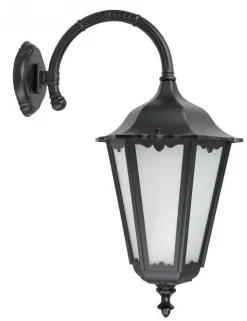 Außen Wandlampe DILSEN Schwarz IP43 Rustikal E27