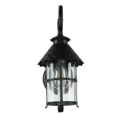 Außen Wandlampe Schwarz regenfest Rustikal TOURNAI