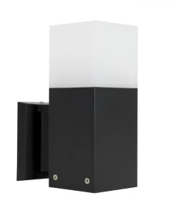 Außen Wandleuchte Schwarz IP44 blendarm E27 AWERNE