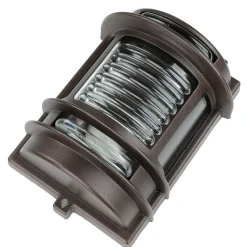 Außenlampe Wand IP64 Messing Glas E27 H: 22 cm GRACIA