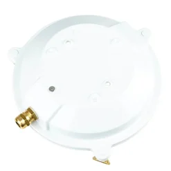 Außenlampe Weiß Messing Glas Ø 21 cm E27 IP64 SERIFOS