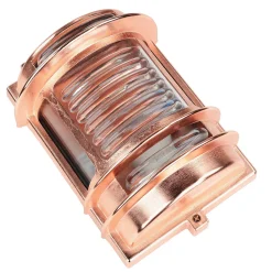 Außenleuchte Wand E27 IP64 Messing Glas in Kupfer