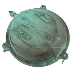 Außenwandlampe Messing Glas Maritim Ø 21 cm Grün