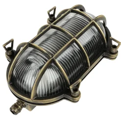 Außenwandlampe Messing Maritim IP64 Haus Terrasse