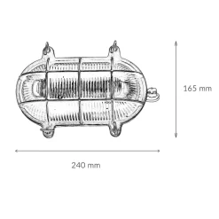 Außenwandlampe Messing Maritim IP64 Haus Terrasse