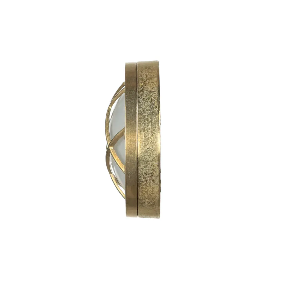 Außenwandlampe Messing Maritim rund Terrasse Haus