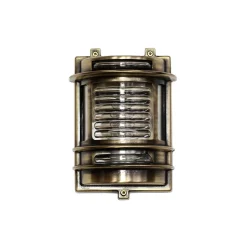 Außenwandleuchte aus Messing Antik halbrund GRACIA