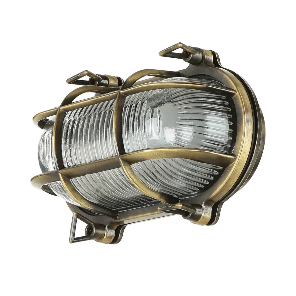 Außenwandleuchte Messing Antik Premium SKIATHOS