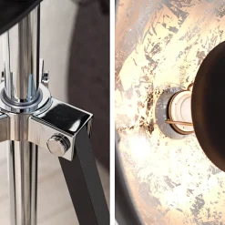 Außergewöhnliche Standleuchte Schwarz beweglich