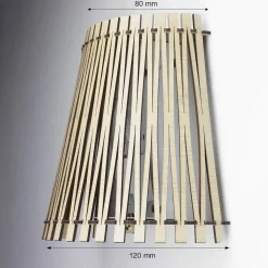 Außergewöhnliche Wandleuchte SENDERO in ahorn