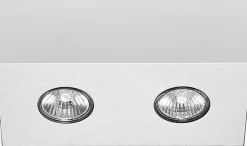 Aufbau Spotstrahler CARSON in Weiß 2-flmg