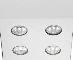 Aufbau Spotstrahler CARSON in Weiß 4-flmg