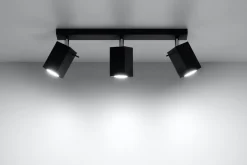 Aufbau Spotstrahler FALERIA in Schwarz 3-flmg