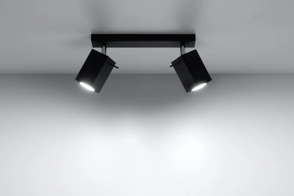 Aufbau Spotstrahler FALERIA in Schwarz 2-flmg