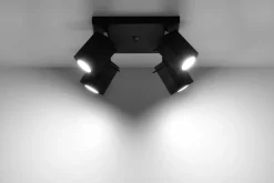 Aufbau Spotstrahler FALERIA in Schwarz 4-flmg