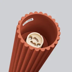 Aufbauspot Aufputz Ø 6,5 cm H: 10 cm klein Aluminium GU10 Rot