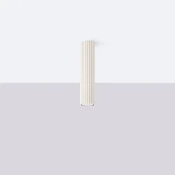 Aufbauspot GU10 in Creme Ø 6,5 cm H: 30 cm schmal BERTA