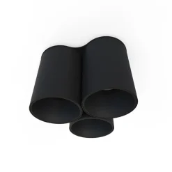 Aufbauspot Lampe Schwarz 3-flammig GU10 Modern