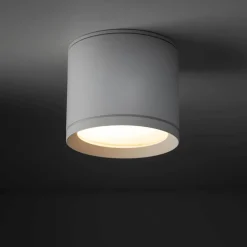 Aufbauspot Weiß Aluminium GX53 IP44 Ø8,4 cm Aufputz