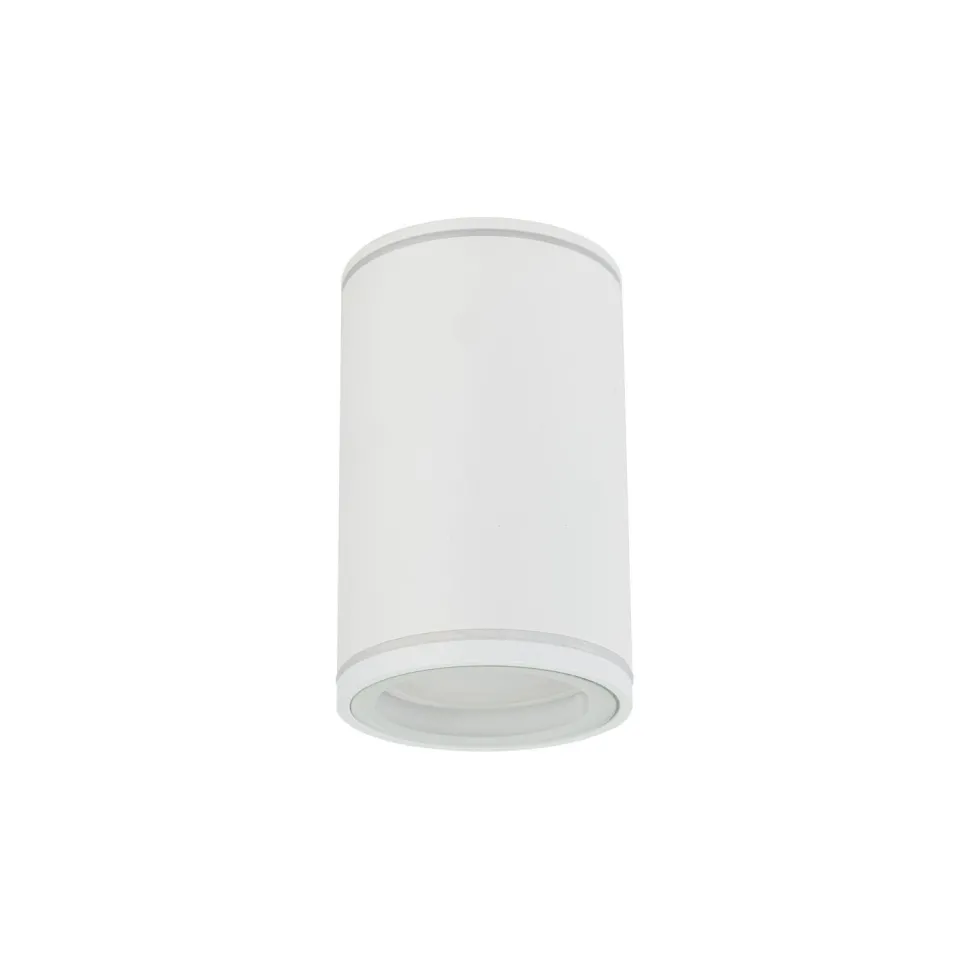 Aufbauspot Weiß Metall GU10 IP44 rund Ø6,3 cm Aufputz