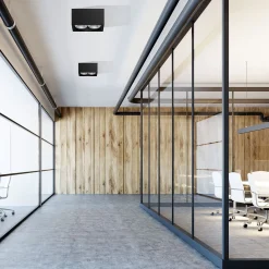 Aufbaustrahler Schwarz 2-flmg