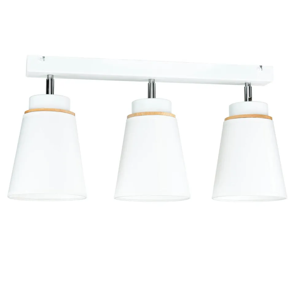 Aufbaustrahler Schwenkbar Weiß Holz Deckenstrahler