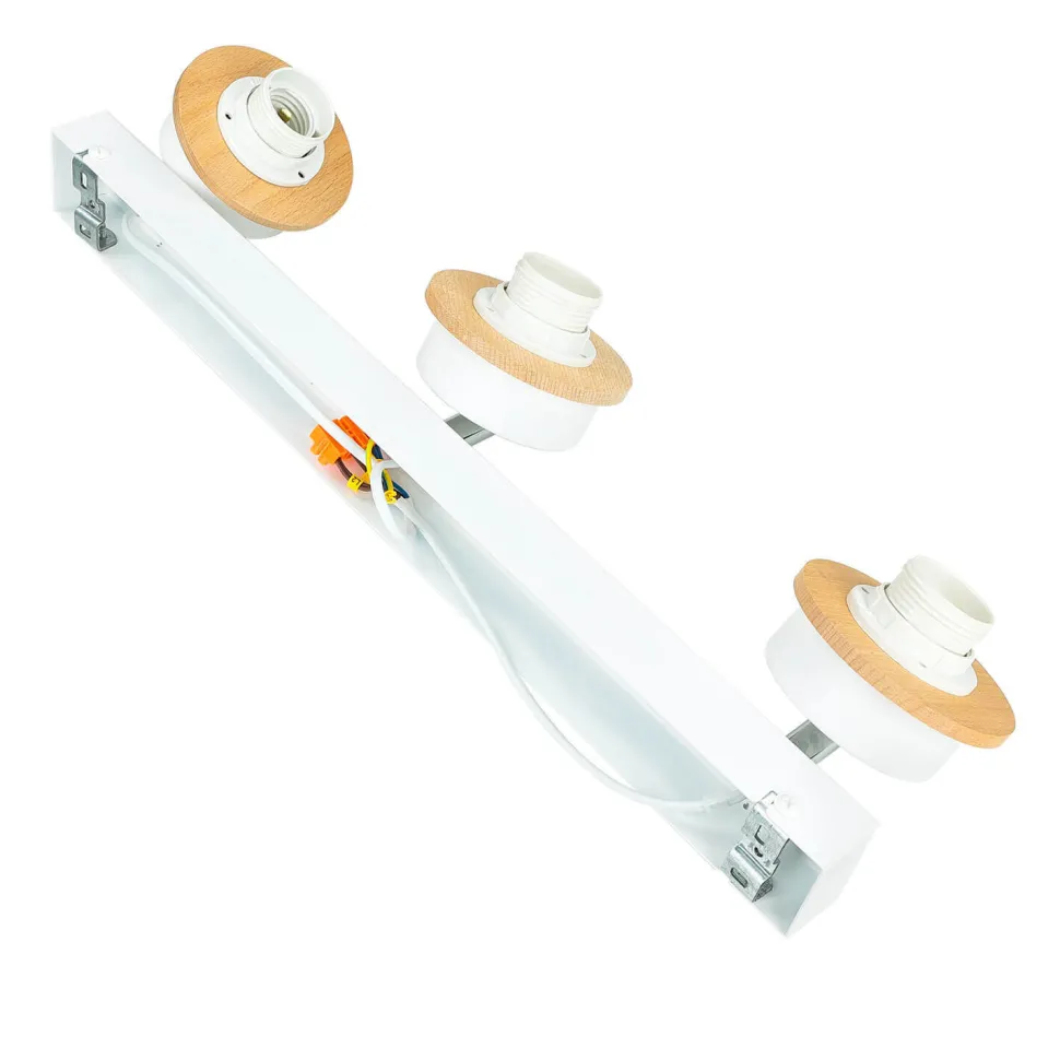 Aufbaustrahler Schwenkbar Weiß Holz Deckenstrahler