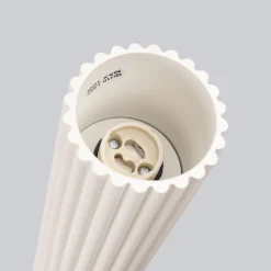 Aufputz Deckenspot GU10 Ø 6,5 cm H: 20 cm in Creme Modern Alu