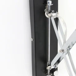 Ausziehbarer Wandspot Schwarz dimmbar E27 mit Stecker