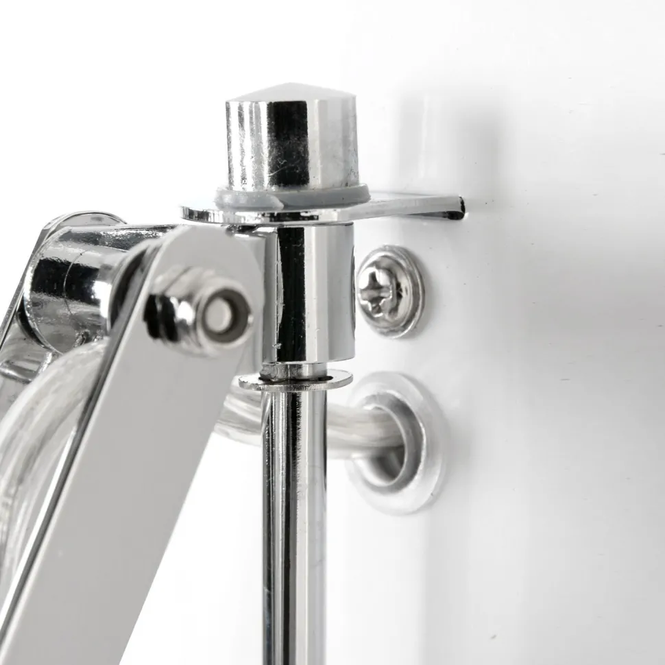 Ausziehbarer Wandstrahler dimmbar Weiß T:90 cm Stecker