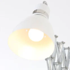 Ausziehbarer Wandstrahler dimmbar Weiß T:90 cm Stecker