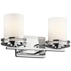 Badezimmer Lampe LED IP44 in Chrom Weiß ALADYN