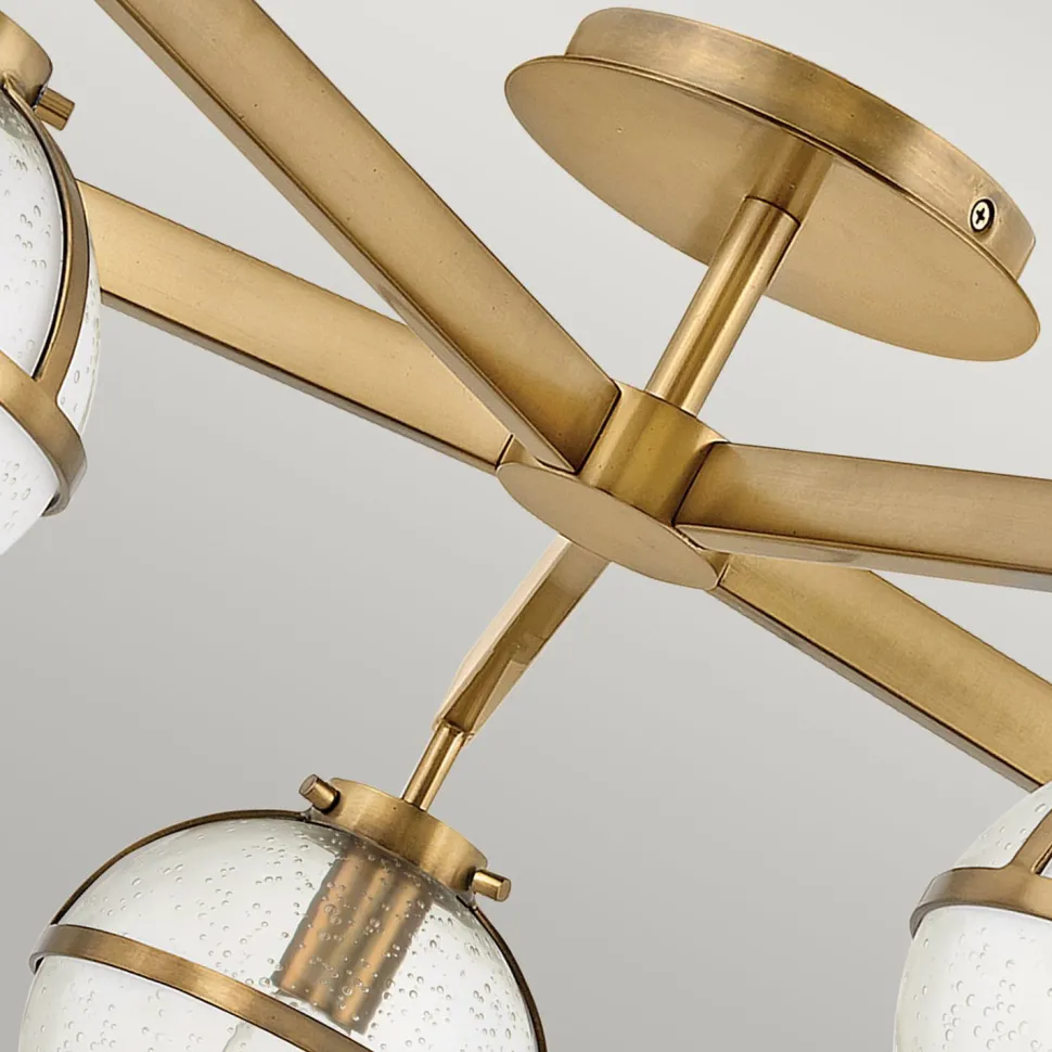 Badezimmerlampe Decke Glas Metall E14 IP44 81,3 cm breit