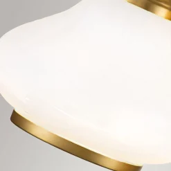 Badezimmerlampe LED G9 IP44 B: 61 cm Messing Weiß