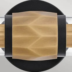 Badezimmerlampe Wand 56,5 cm breit IP44 2x E27 Metall Glas