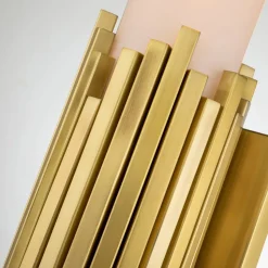 Badezimmerlampe Wand LED G9 55,9 cm hoch Metall Glas IP44