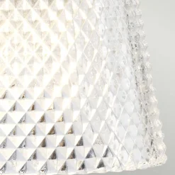 Badezimmerlampe Wand mit LED G9 IP44 16 cm hoch Metall Glas