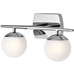 Badezimmerleuchte LED Chrom Weiß blendarm IP44 VERDE
