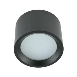 Badlampe Decke IP54 GX53 Ø 8,5 cm klein Schwarz