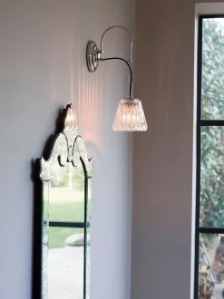 Badlampe LED aus Messing in Chrom IP44 spritzwasserdicht