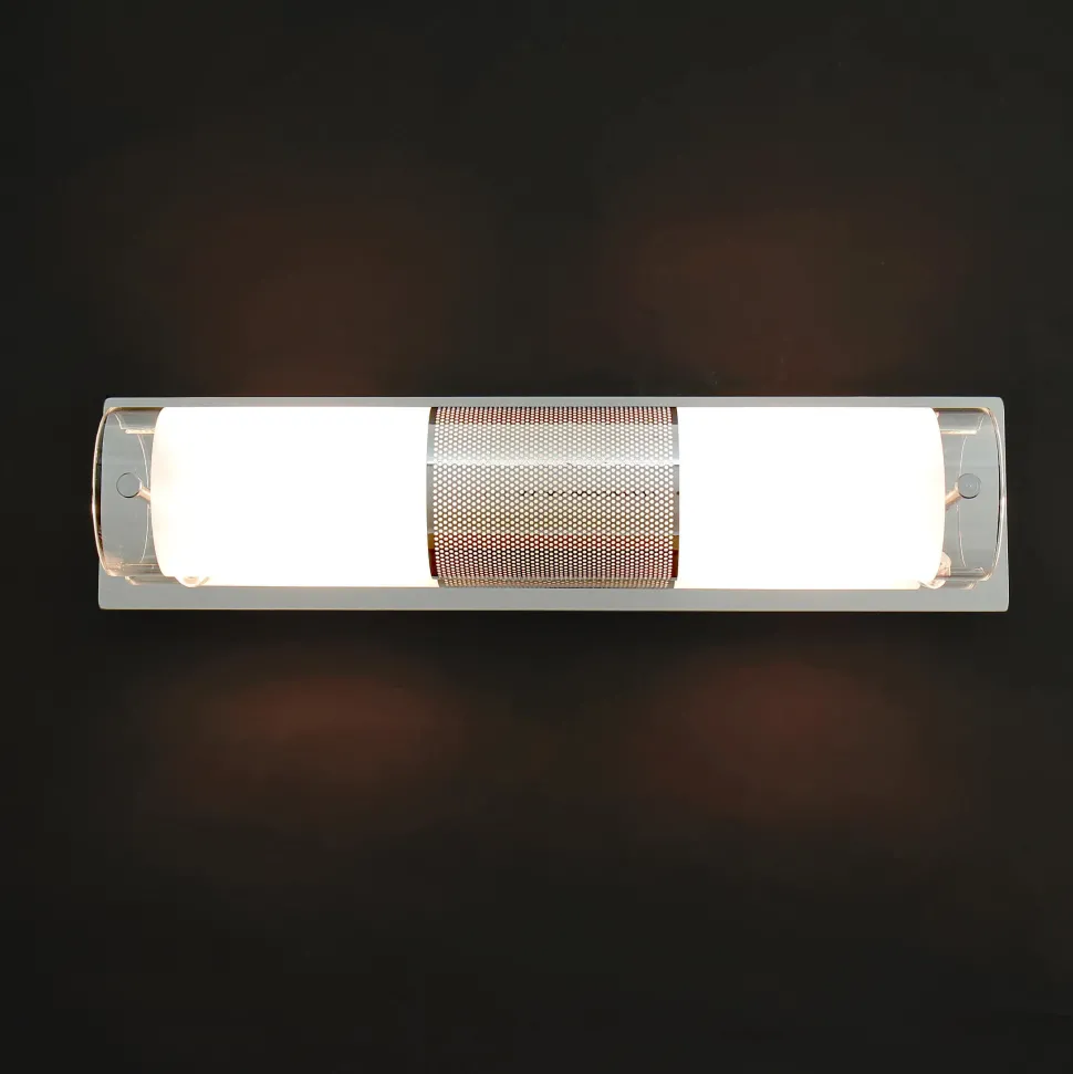 Badlampe Modern silbern
