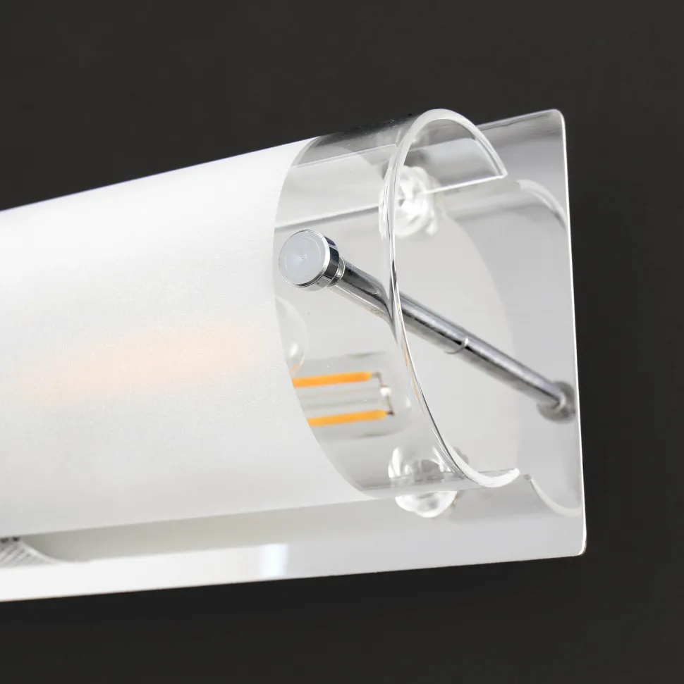 Badlampe Modern silbern