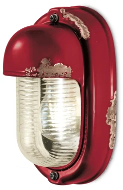 Badleuchte Glas Keramik E27 24 cm hoch Maritim