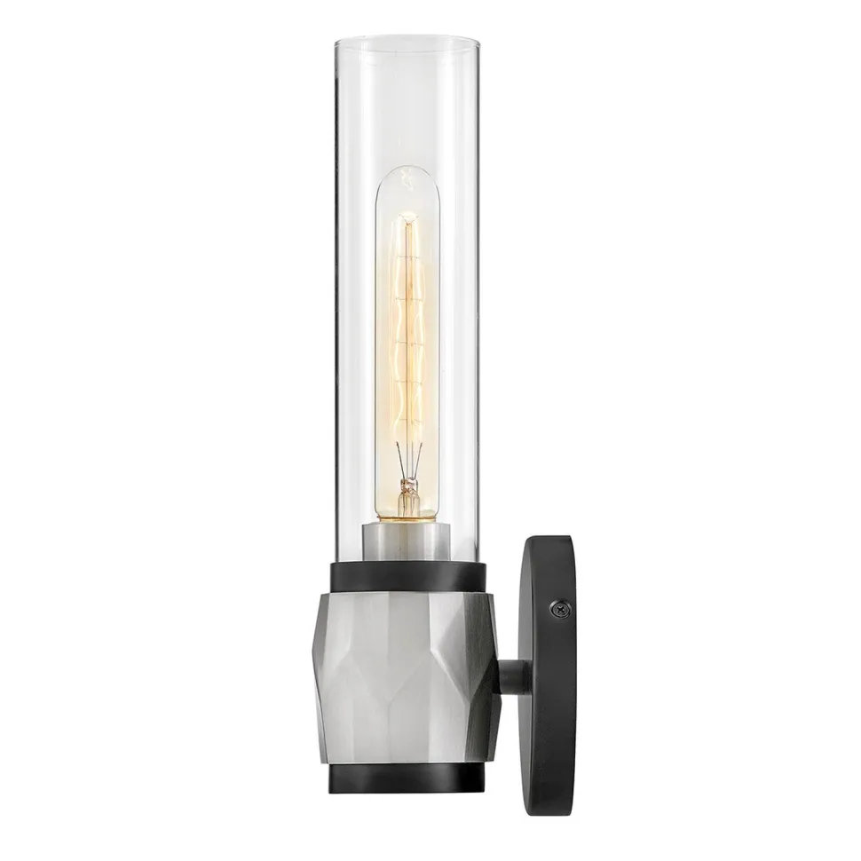 Badleuchte Metall Glas E27 IP44 H: 34,6 cm Modern GRETA