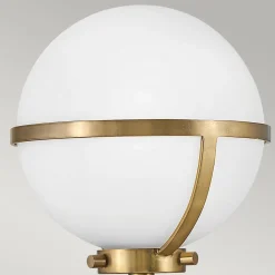 Badleuchte Wand Metall Glas IP44 H: 40,3 cm Kugel Schirm