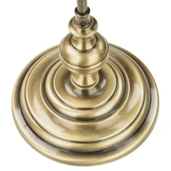 Bankerlampe Glas Messing massiv 47 cm