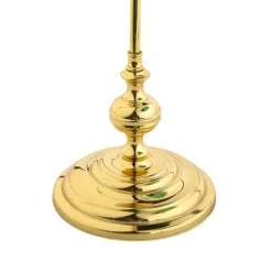 Bankerlampe Grün aus Echt Messing Poliert