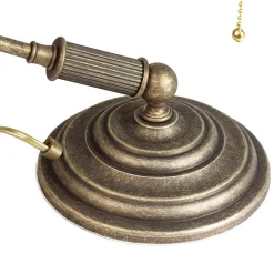 Bankerlampe Grün aus Messing in Bronze Rustikal