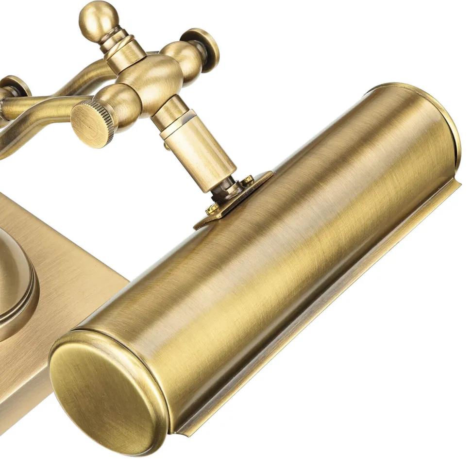 Bankerlampe Messing massiv verstellbar 26 cm E27