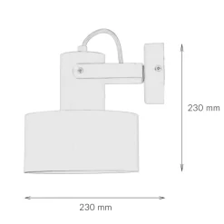 Besondere Wandlampe Rif verstellbar Schwarz
